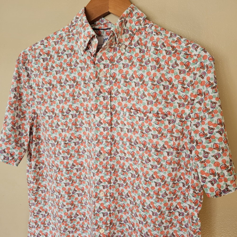 Southern Tide Paloma Paradise Intercoastal Sport Shirt S Coastal Resort Beachy